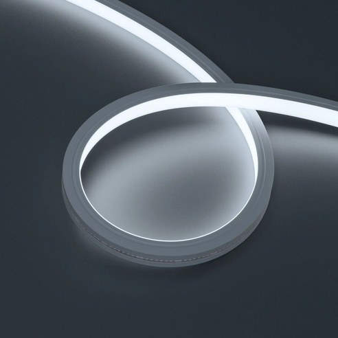 Лента герметичная MOONLIGHT-TOP-X320-13x12mm 24V White6000 (5 W/m, IP67, sauna, 15m, wire x2) (Arlight, Вывод вниз, 3 года)