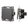 Механизм выключателя двухклавишный проходной SWT-MKP2-PL-GR-V (250V, 10A) (Arlight, -)