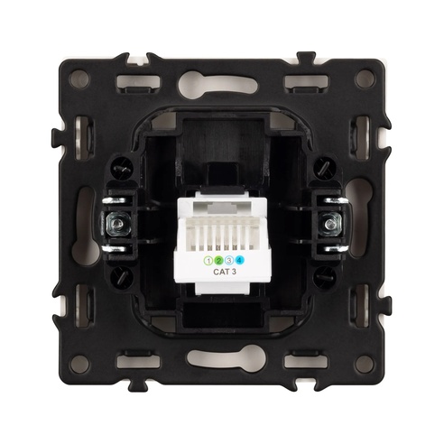 Механизм телефонной розетки SCT-NOBE-MTL1-SFPL-WH (RJ-11, 4C) (Arlight, Белый кварц)