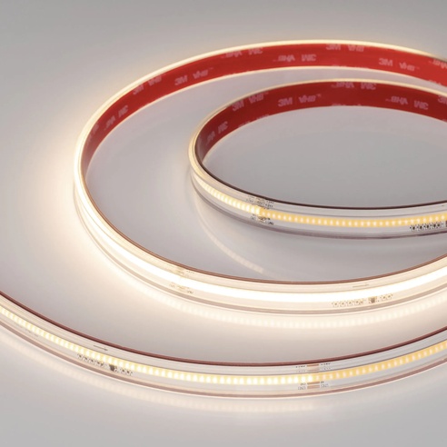 Лента светодиодная герметичная SPI-COB-PS-X378-14mm 24V Warm3000-PX63-BPT (7 W/m, IP67, 5m) (Arlight, бегущий огонь)