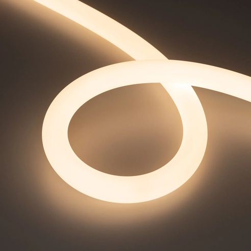 Лента светодиодная герметичная MOONLIGHT-TOP-FP-X1088-D25mm 24V Warm3000 (20 W/m, IP65, 5m, wire x1) (Arlight, Вывод прямой, 3 года)