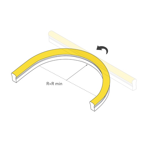 Лента герметичная MOONLIGHT-SIDE-X336-12x24mm 230V White6500 (11 W/m, IP65, 50m, wire x1) (Arlight, Вывод прямой, 3 года)