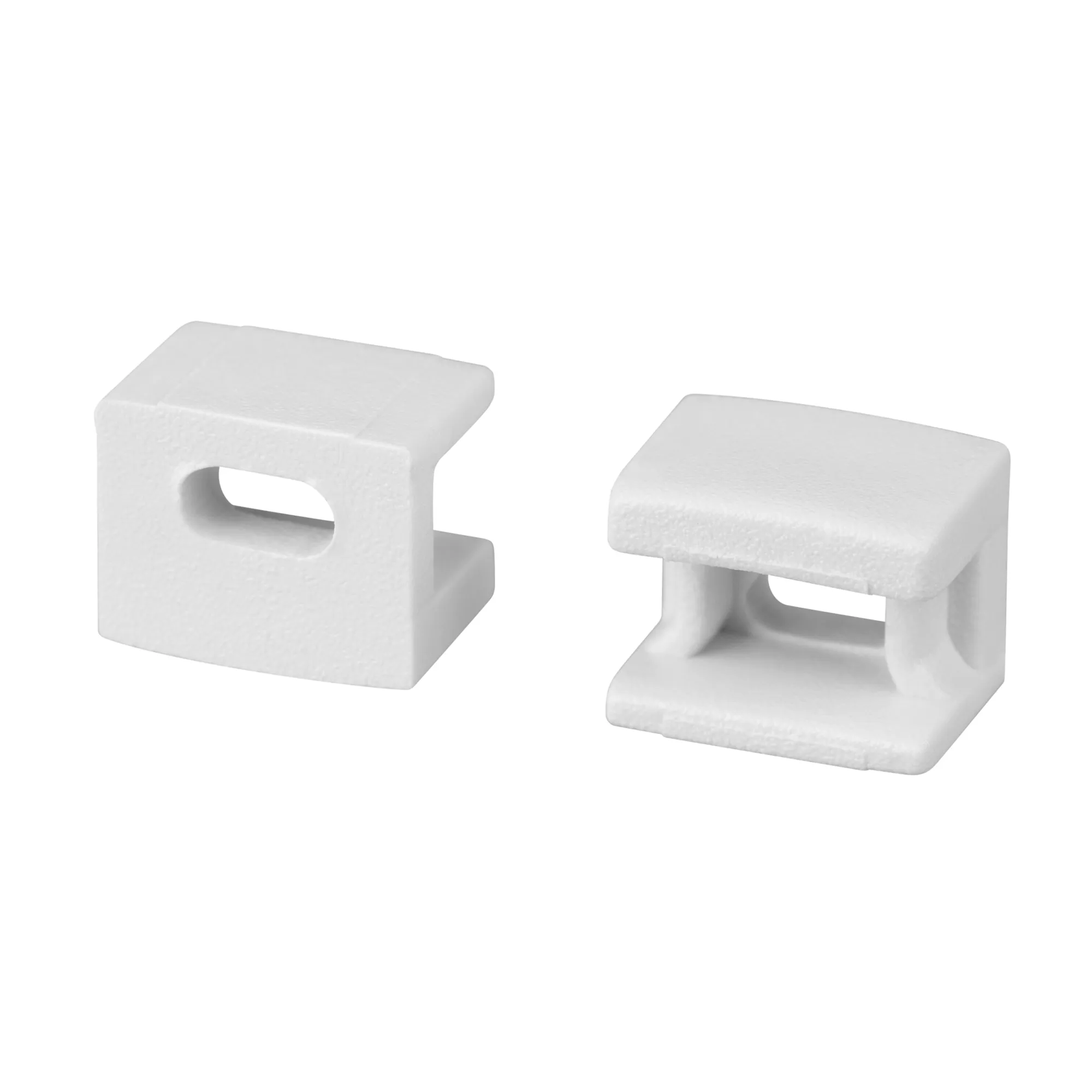 Заглушка PLINTUS-FANTOM-BENT WHITE с отверстием (Arlight, Пластик) - изображение товара