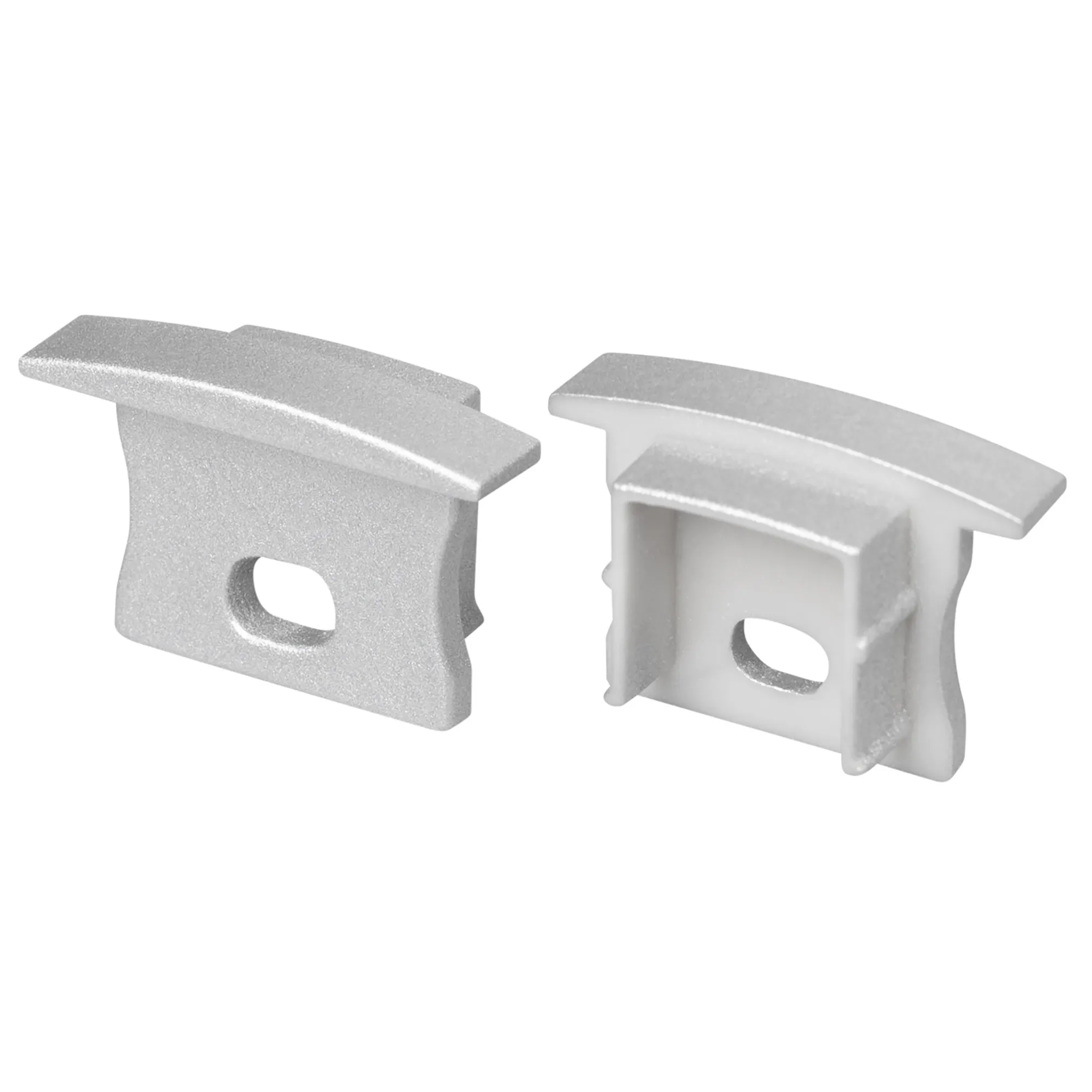 Заглушка LINE-2315-F SILVER с отверстием (Arlight, Пластик)