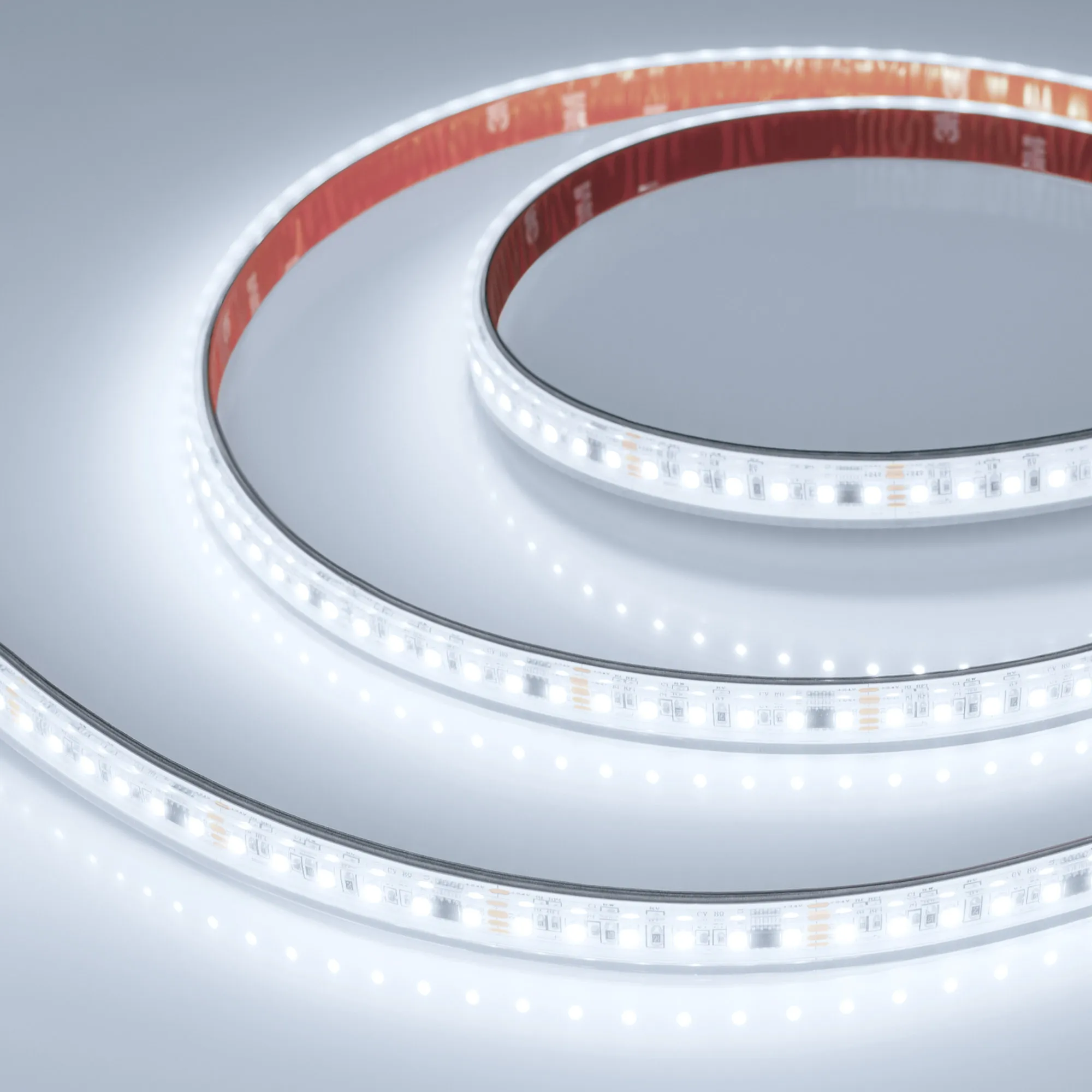 Лента светодиодная герметичная SPI-PS-A120-12mm 24V White6000-PX6-BPT (11 W/m, IP67, 2835, 5m) (Arlight, бегущий огонь) - изображение товара