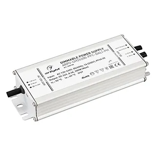 Блок питания ARPV-UH24200-PFC-DALI-PH (24V, 8.3A, 200W) (Arlight, IP67 Металл, 7 лет) - изображение товара