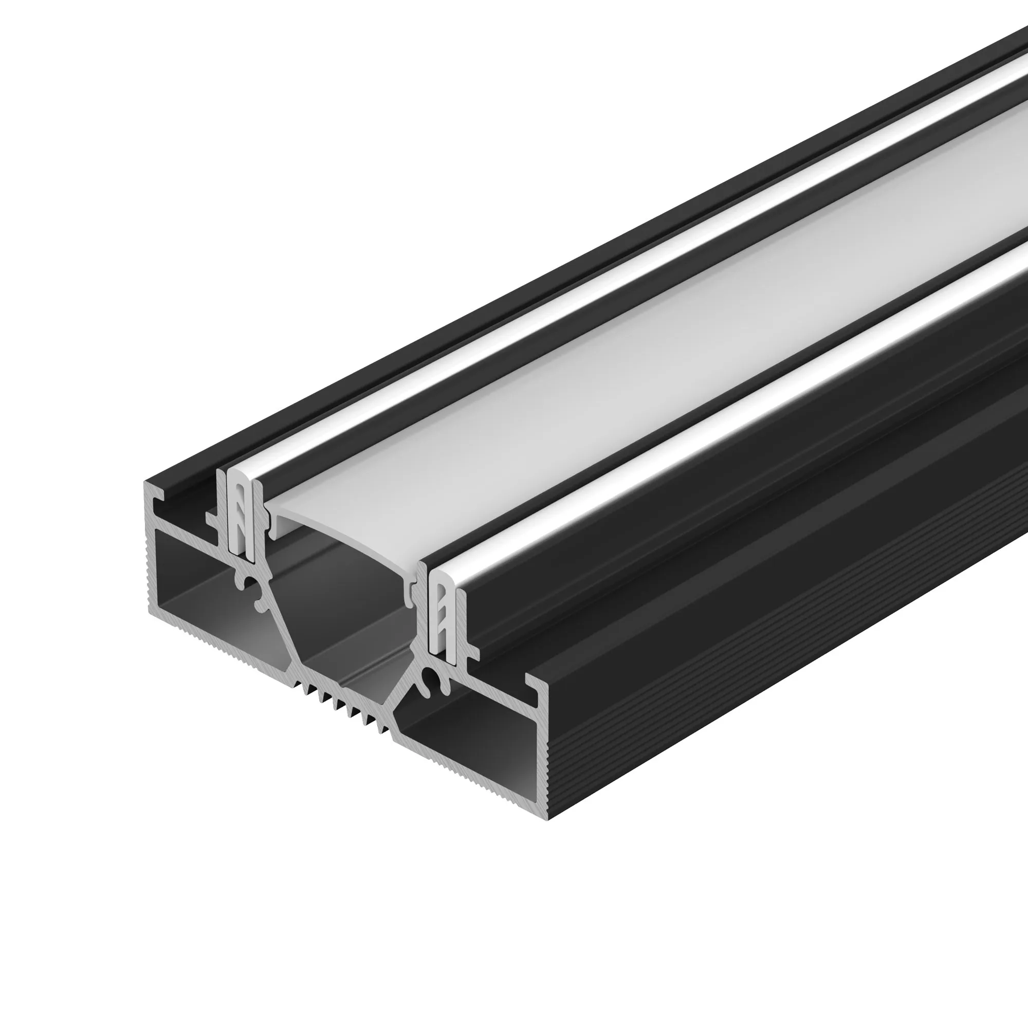 Профиль STRETCH-20-CEIL-D-CENTER-2000 BLACK (Arlight, Алюминий) - изображение товара