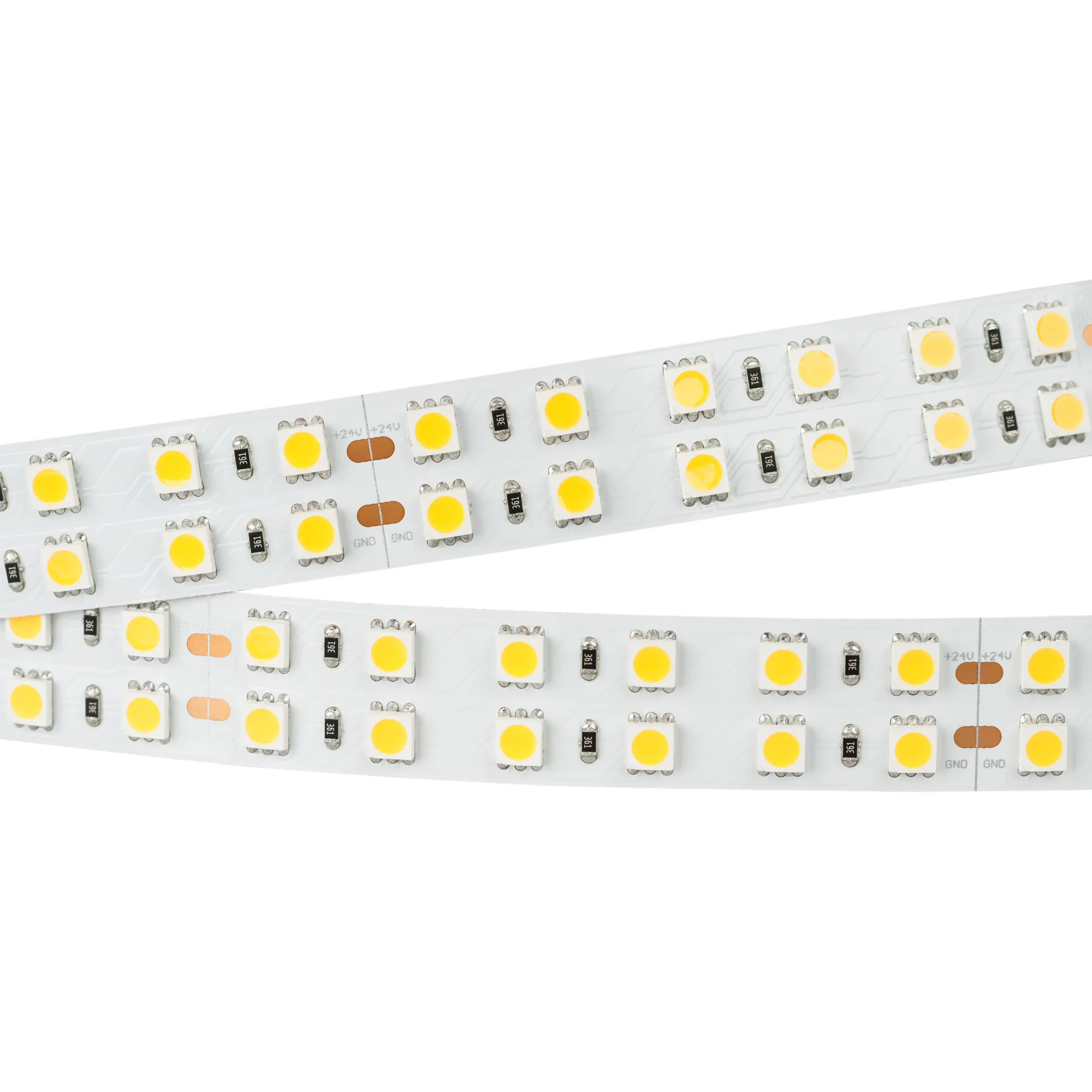 Лента светодиодная RT 2-5000 24V Warm2700 2x2 (5060, 720 LED, LUX) (Arlight, 34.4 Вт/м, IP20) - изображение товара