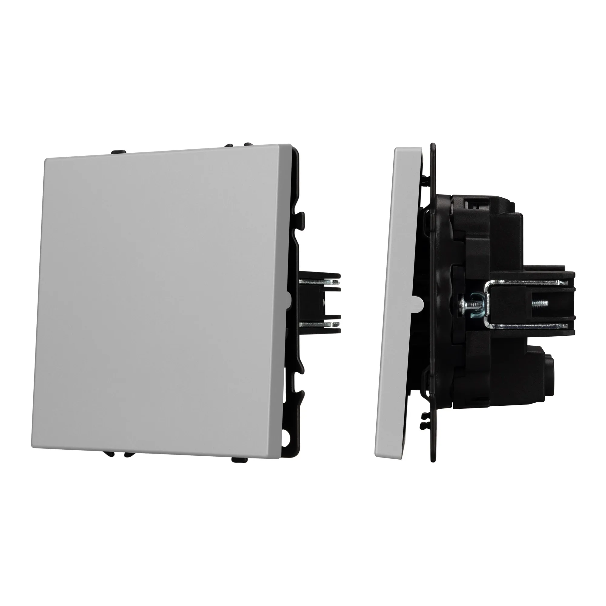 Механизм выключателя одноклавишный перекрёстный SWT-NOBE-MKX1-SFPL-IS (230V, 10A) (Arlight, Никель)