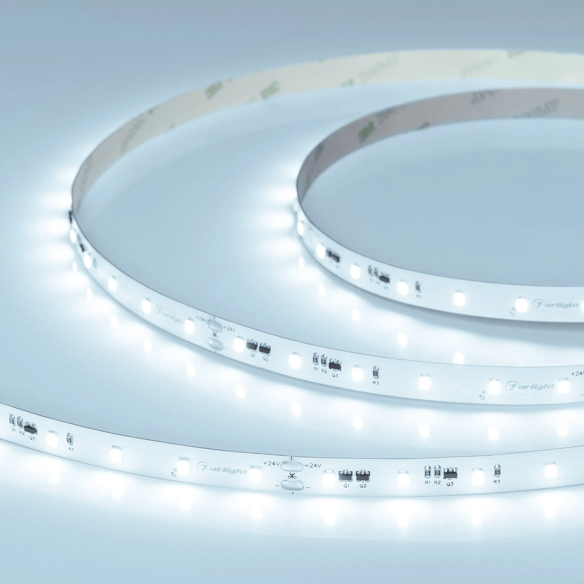 Лента IC-A60-10mm 24V Cool 8K (4.8 W/m, IP20, 2835, 20m) (Arlight, 4.8 Вт/м, IP20) - изображение товара