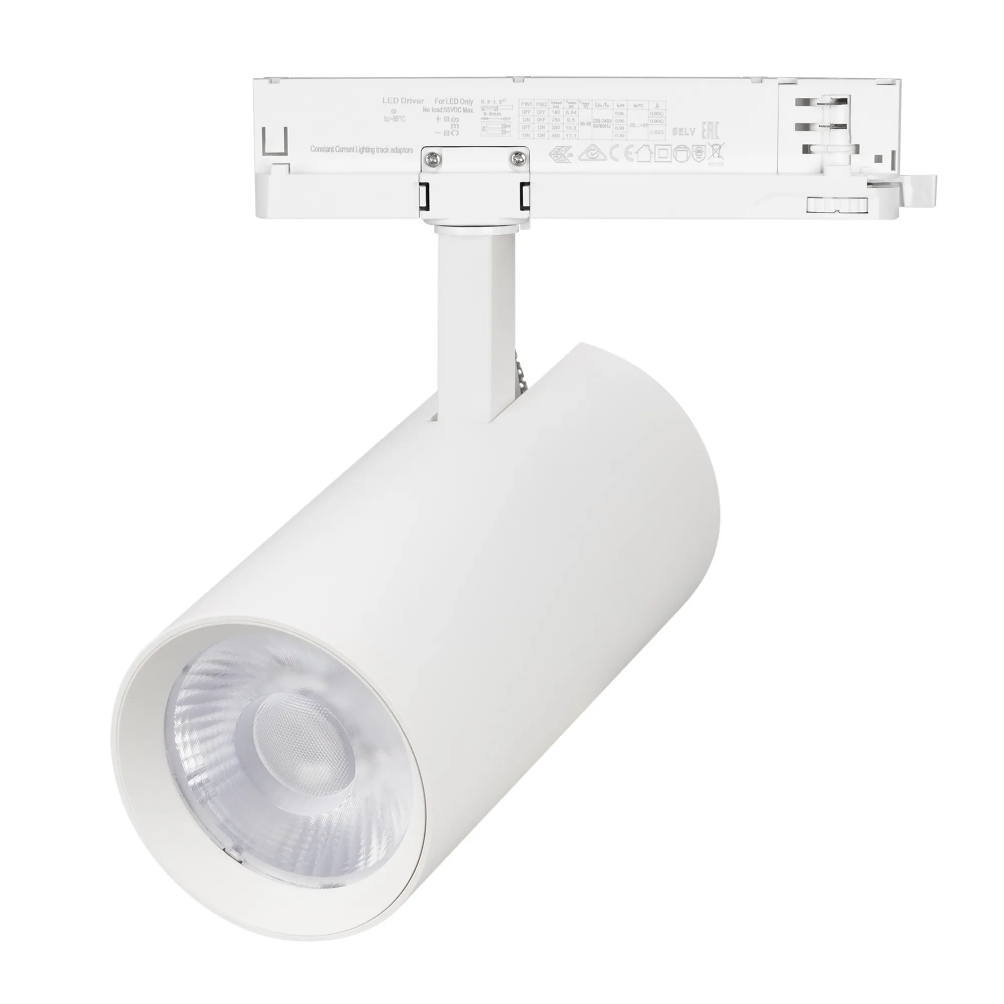 Светильник LGD-GERA-4TR-R90-40W Day4000 (WH, 36 deg, 230V, DALI) (Arlight, IP20 Металл, 5 лет)