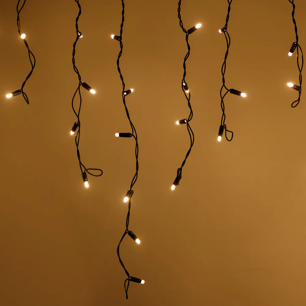 Светодиодная гирлянда ARD-EDGE-PRO-4000x600-BLACK-128LED-MILK-STD Warm (230V, 8W) (Ardecoled, IP65) - изображение товара